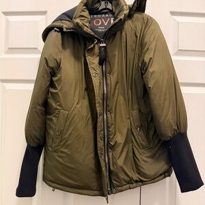 Bernardo Olive Jacket with Black Details